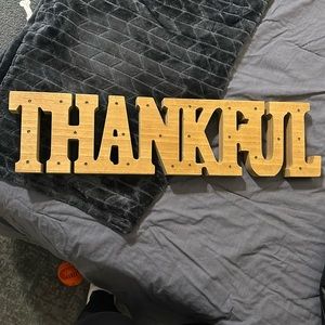 Light up wooden sign